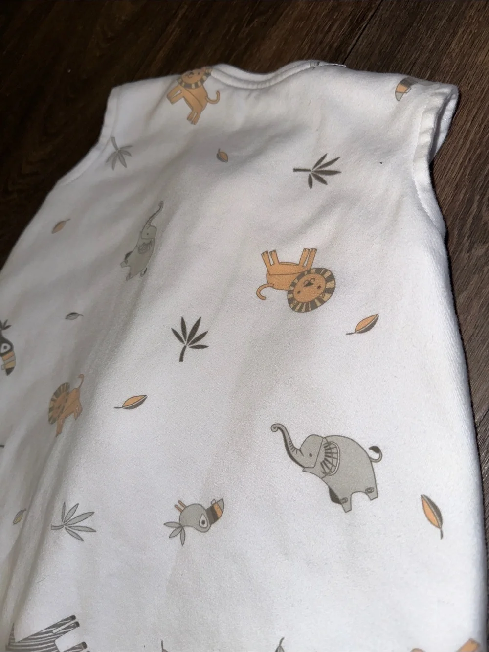 Baby Merlins Magic Dream Sack White Animal Print Sleep Sack